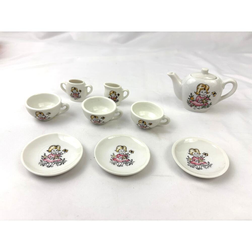 Vintage China Toy Tea Set for Children Made‎ in Japan Original Box